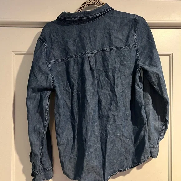 Eileen Fisher Denim Shirt - L - Picture 4 of 11